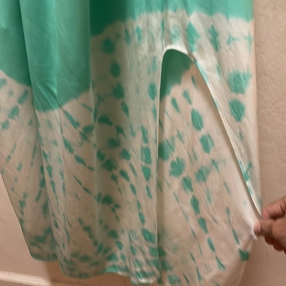 Gypsy 05 Sarah V Bottom Silk Cami Maxi Dress-Water Rush Turquoise Green … - Picture 4 of 7